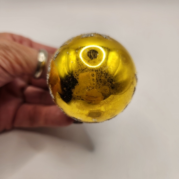 Vintage Holly 1.75" Round Glass Ornaments Set of 10 - Picture 5 of 5